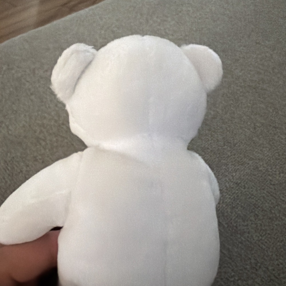 VTG 2000 Teddy Grahams "TG" Millennium Bear White Bean Bag Plush Nabisco Toy - Picture 3 of 3